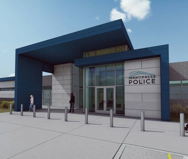 artistic rendering of the new Idaho Falls Police Complex