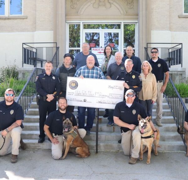 IF Police receiving check for K-9 grant.